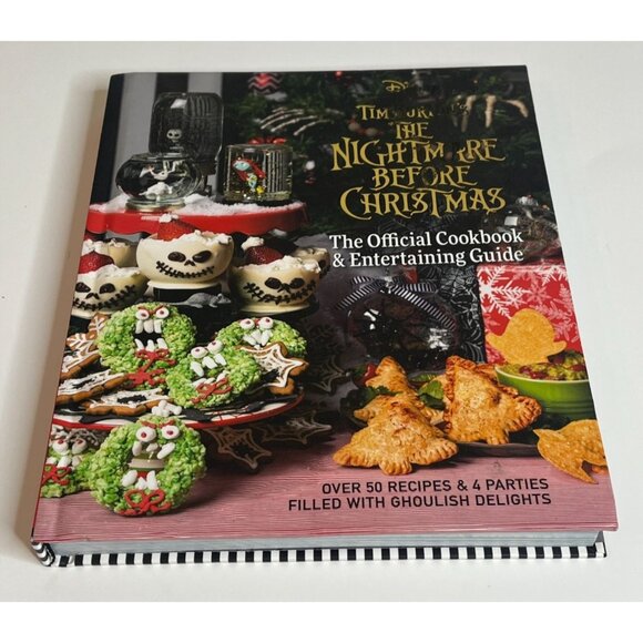 The Nightmare Before Christmas Cookbook Entertaining Guide Book Recipes Holiday - Picture 4 of 11